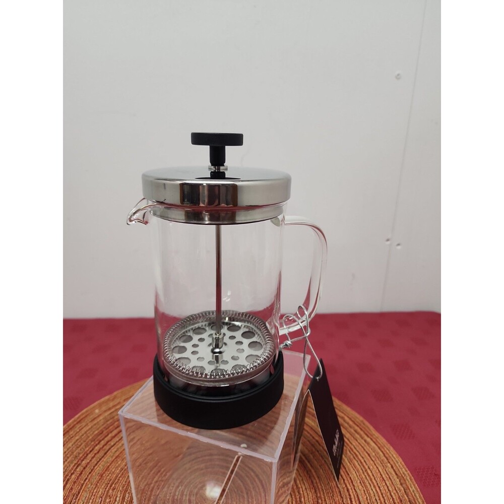 Il Mulino French Press 800 ml/3.5 Cups Glass & Stainless New W Tags Classic Cafe